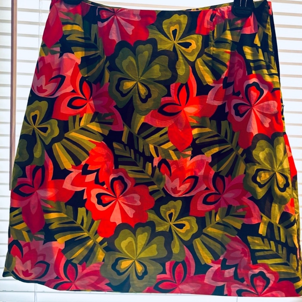 Talbots Floral above the knee skirt